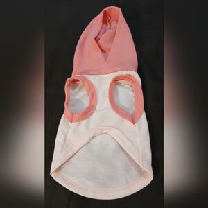 NWT Light Pink & Rose Small Pet Hoodie.